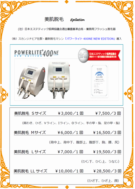 パワーライト脱毛